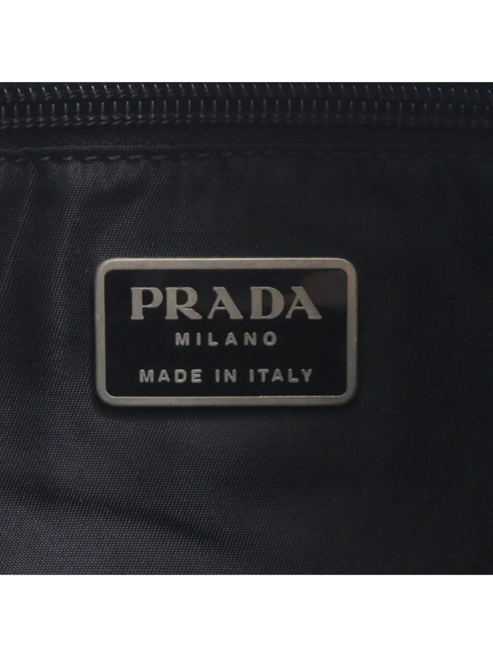 Prada White Tessuto Nylon Triangle Logo Leather Shoulder Bag Crossbody